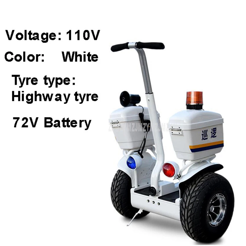 110V Highway tyre Mileage 30km 19 inch Hoverboard Two Wheel Electric Self Balancing Scooter Off-road Property Patrol Bluetooth Speaker 72V Battery - Цвет: 110V Highway tyre