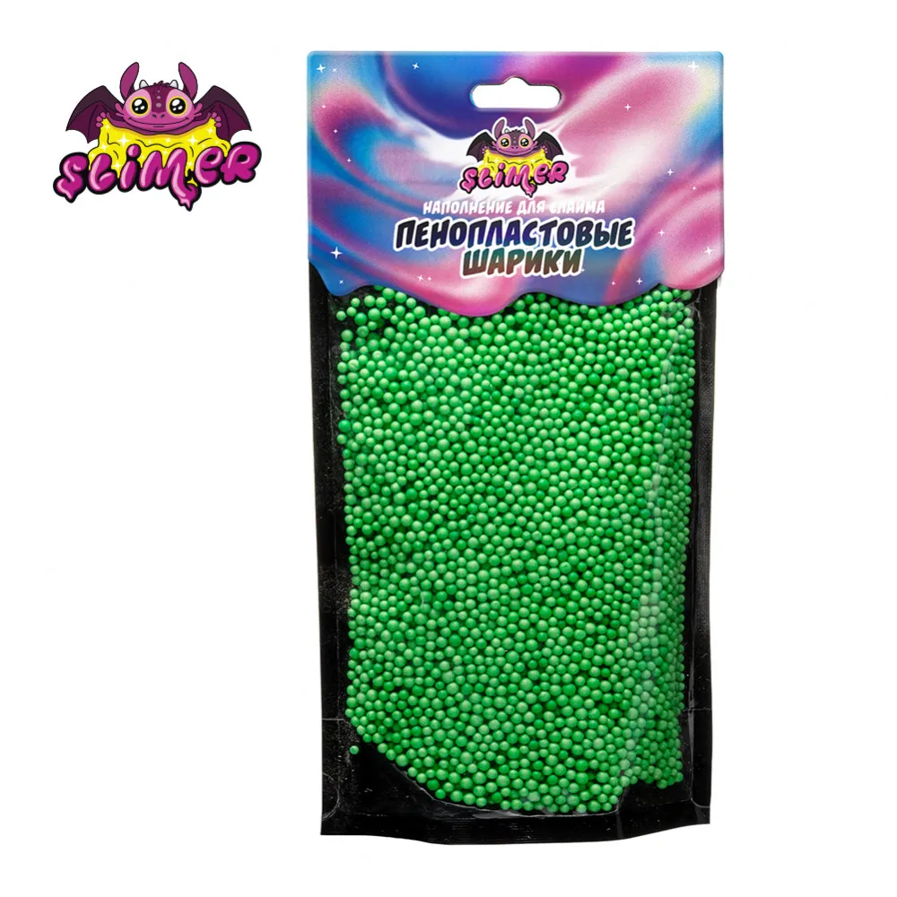 Наполнение для слайма ТМ Slimer SSS30 &quotПенопластовые шарики&quot 2мм|Пластилин| |