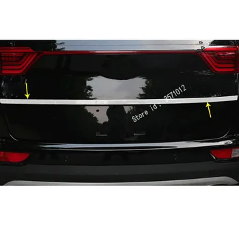 

For Kia Sportage KX5 2016 2017 2018 Stainless Steel Rear Back Door License Tailgate Bumper Frame Plate Trim Lamp Trunk Hood 1pc