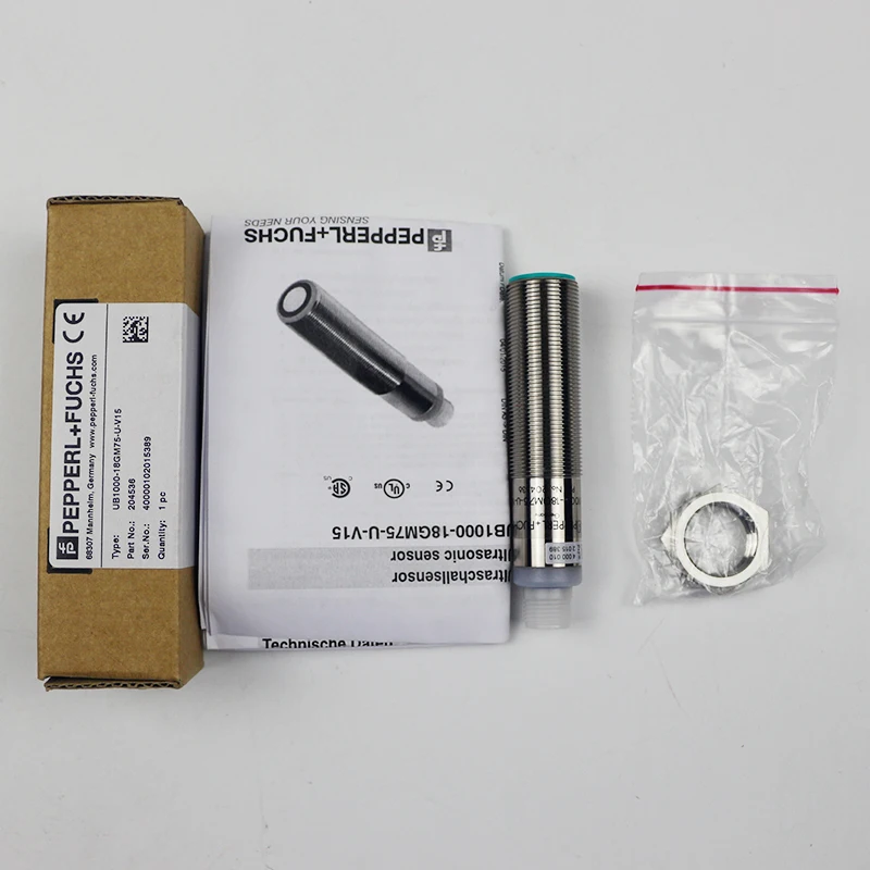 확산 및 반사 플레이트 초음파 센서, UB1000-18GM75-U-V15 15-30VDC, IP67, 신제품 및 오리지널