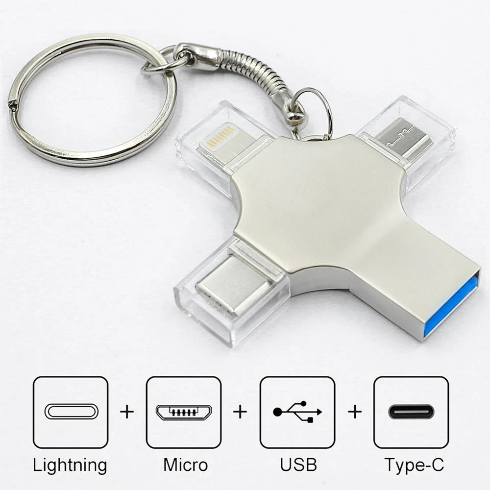 usb for sale Bru Pen Drive Type c Otg Usb Flash Drive 3.0 For Iphone ipad Android 16gb 32gb 64gb 128gb 256gb Pendrive 4in1 best pen drive