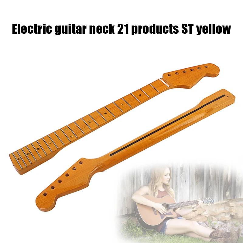 

Newly Electric Guitar Neck 21 Fret Abalone Dots Vintage Musical Instrument Replacement Accessories BF88