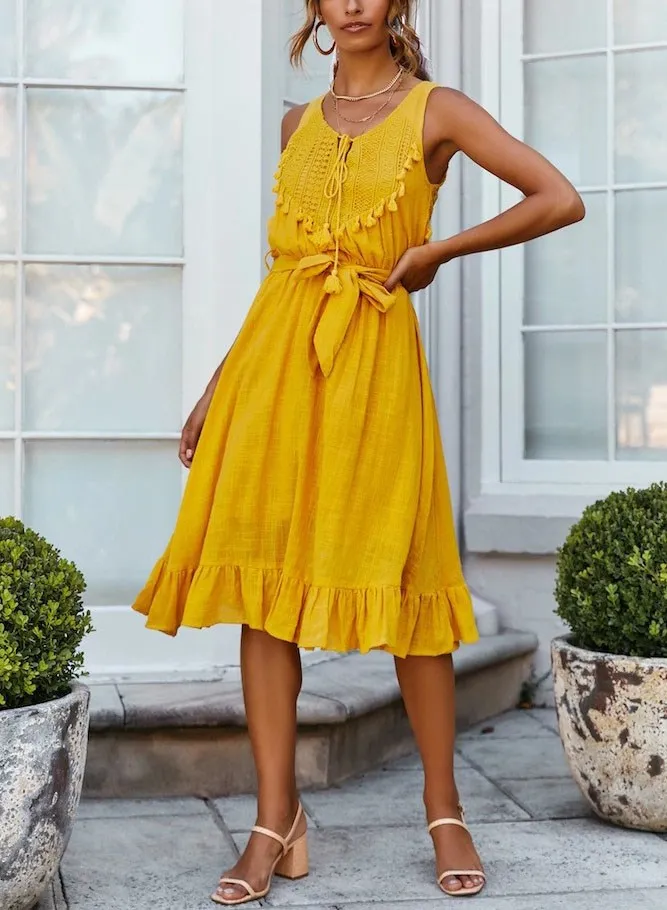 Women Clothes V Neck Beach Midi Dress Summer Sexy Off Shoulder Dress