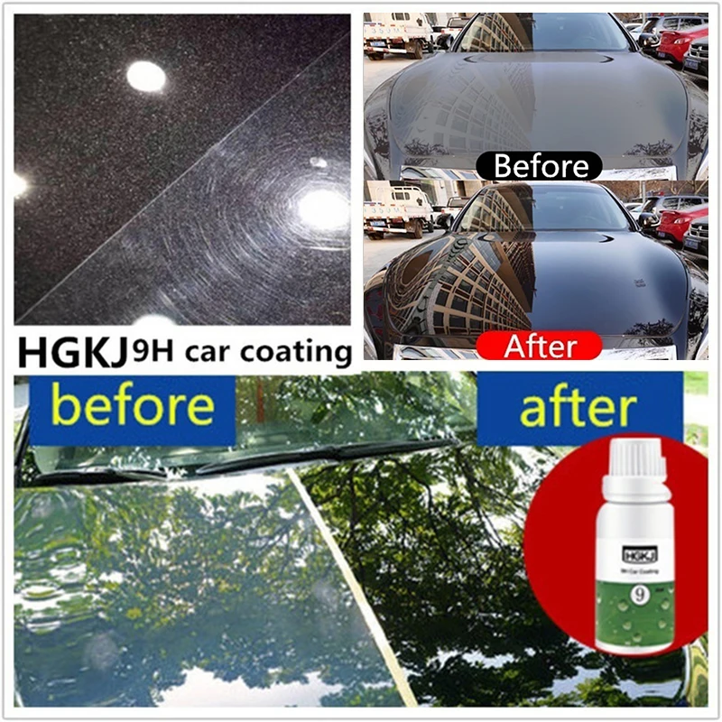 HGKJ-9-20ml покрытие автомобиля краска Защита Водонепроницаемый непромокаемый нано гидрофобное покрытие авто обслуживание Аксессуары Спрей-лак