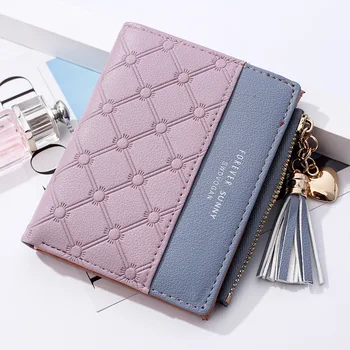

New Quality Wallet Lady Short Zip Wallet Fashion Tassel Simple Western Coin Purse Card Holder