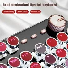 Винтажная клавиатура в стиле панк с 104 клавишами, механические игровые аксессуары для ПК, для компьютера, ноутбука LSMK99