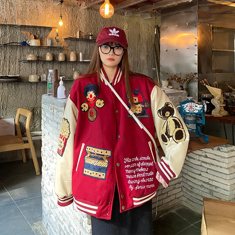 YICIYA Bomber Woman Varsity Jacket Hip Hop Jackets 2022 Winter American