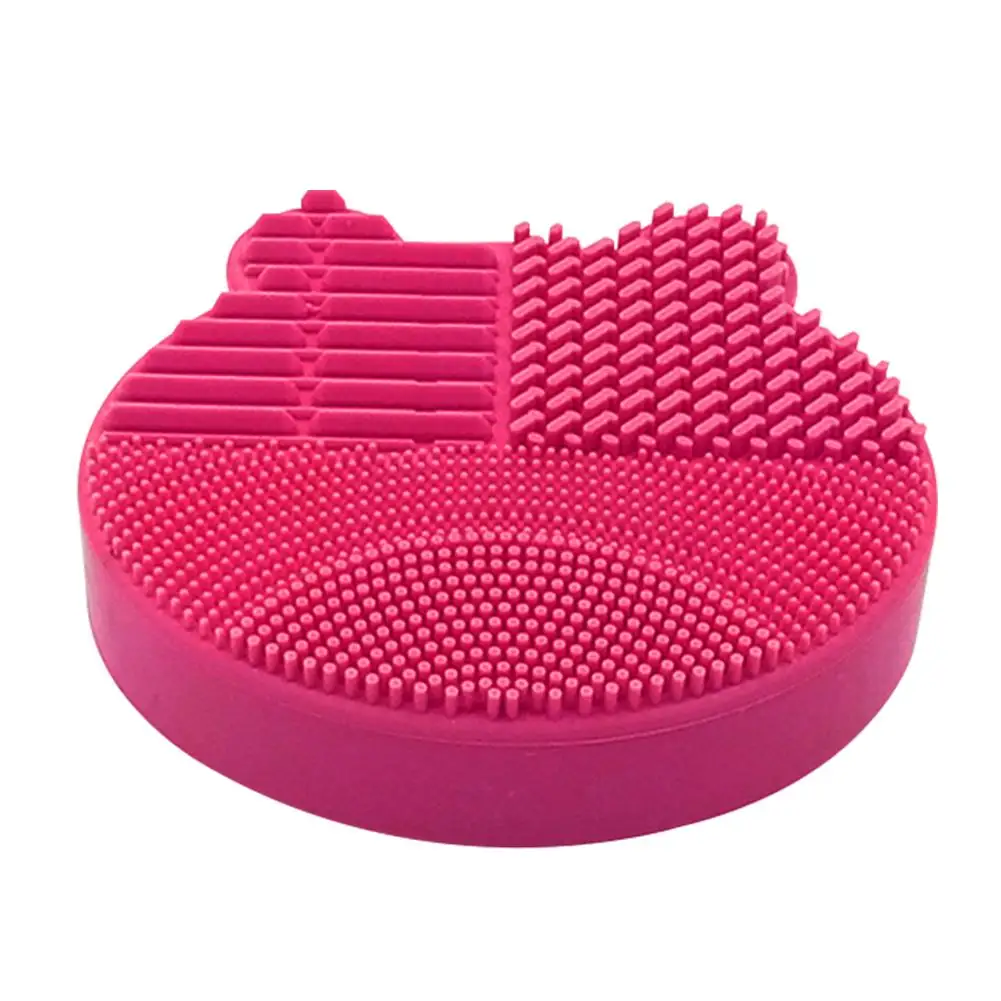 Hot Pink Горячая щетка для лица Чистящая прокладка Стиральная коробка силиконовый инструмент для ухода за кожей - Цвет: Hot Pink