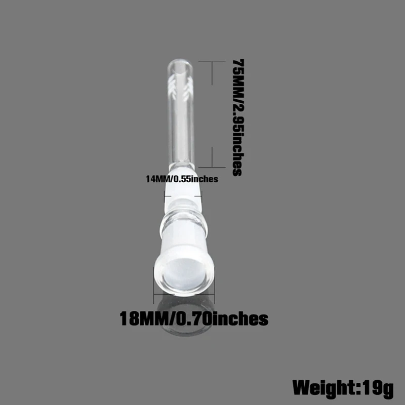 Мини стеклянный даунстебль диффузор 14 мм до 18 мм Мужской Женский шарнир стекло вниз рукоятка адаптер для стекла Banger водные трубки для курения