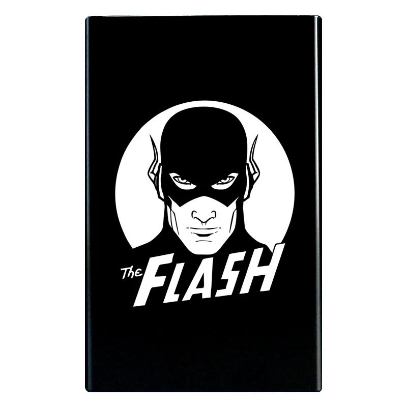The Flash Металлический чехол для сигарет супергерой Супергерои Супермен Бэтмен сдьерман чудо женщина Клоун фильм вентилятор подарок производный продукт - Цвет: The Flash