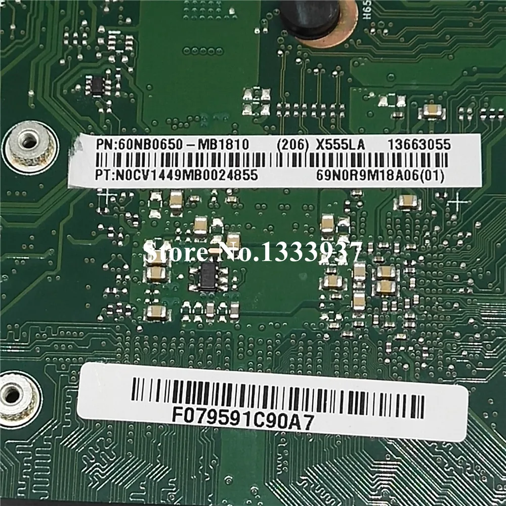 low cost X555LD Laptop motherboard I3-4030U SR1EN 2.0 for ASUS X555LA X555LD X555LF X555LJ X555L X555 mainbo