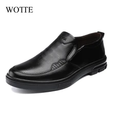 

Men Leather Shoes Casual Shoes Slip-on Business Dress Shoes All-Match Wedding Men's Shoes Large Size Zapatos De Hombre