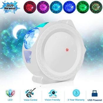 

6 Colors Ocean Waving Projector Light Starry Sky Projection Lamp Rotation Nebula Cloud Night Light Led Star Master Lamp for Kids