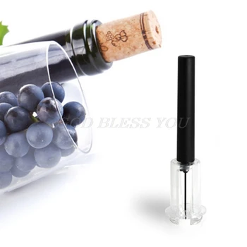 

High End Pneumatic Wine Bottle Opener Black Cork Remover Easy Air Pump Pressure Wine Opener Drop Shipping
