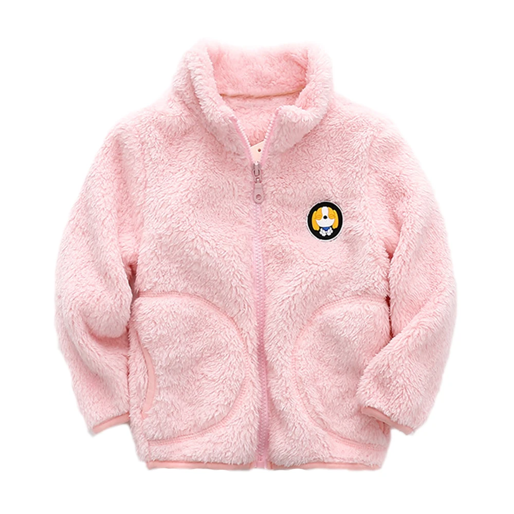 Goedkoop Kinderen Jassen Winter Warm Kinderkleding Polar Fleece Jassen voor Meisjes Jas Nieuwe Mode Baby Jongens Jassen Outdoor Bovenkleding