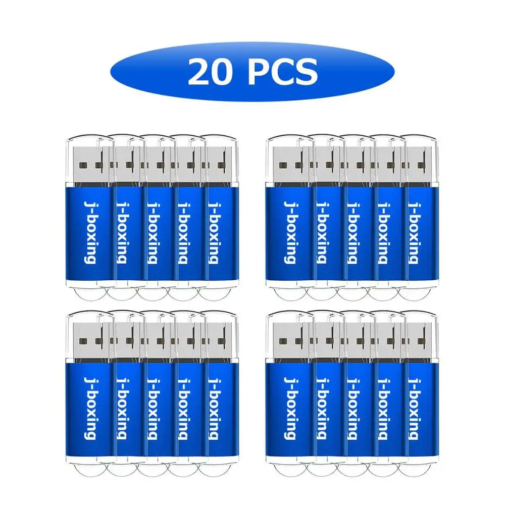 - JBoxing 20PCS 8GB USB Flash Drive 128MB Rectangle Flash Pen Drive 2GB USB Memory Stick For Computer Laptop Tablets Mac 4GB 32GB