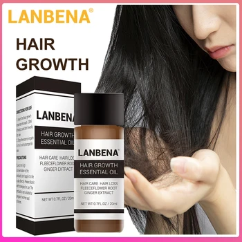 

LANBENA Pure Essential Oils Fast Powerful Hair Growth Essence Products Liquid Treatment Preventing oil essential treatment hair