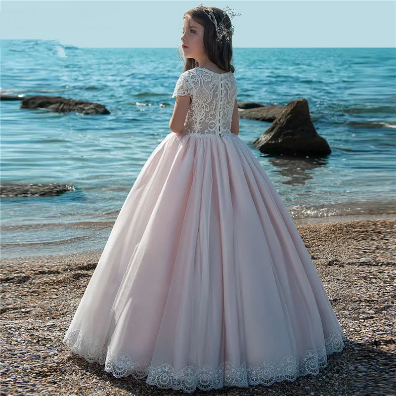 Новинка года; Платья с цветочным узором для девочек на свадьбу; Vestidos daminha; Детские вечерние платья для торжеств; платья для первого причастия для девочек