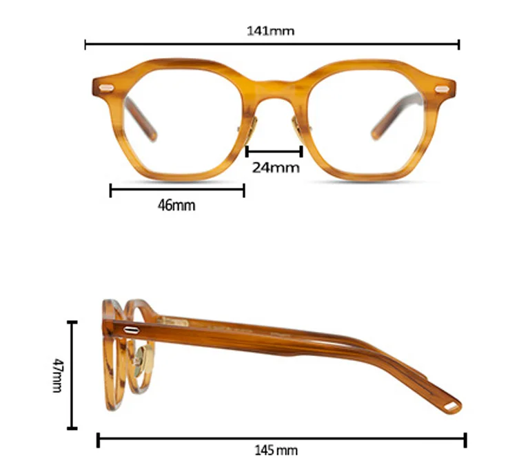 Zerosun полигоновые очки, мужские ацетатные очки, оправа для мужчин и женщин, винтажные модные очки по рецепту, Модные оптические очки