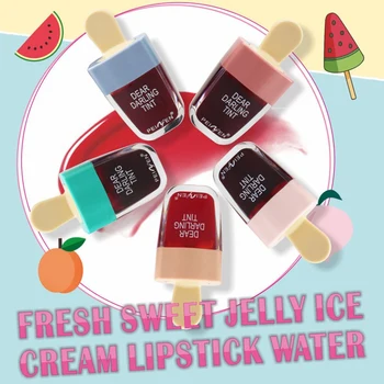 

5pcs Ice Cream Lipstick Moisturizing Waterproof Long Lasting Non-stick Cup Easy To Color Lipstick