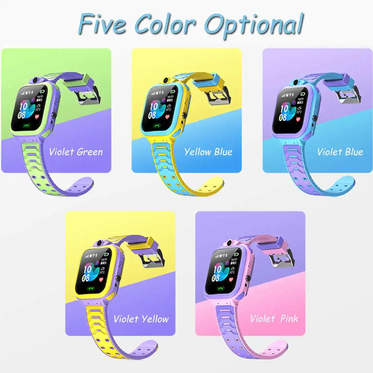

Smart Phone Watch IPX7 Deep Waterproof Anti-lost Camera GPS Tracker SOS Call GSM Kids Child Christmas Gift