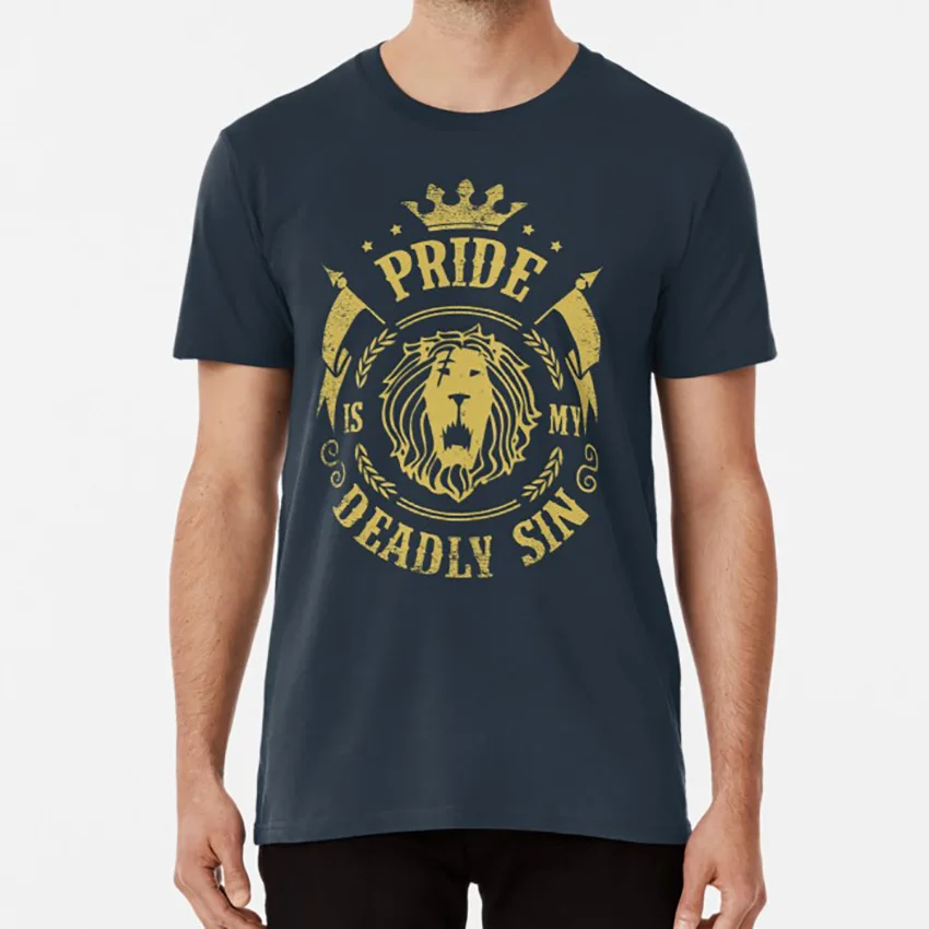 Pride is my deadly sin футболка escanor nanatsu no taizai seven sins meliodas lion sunshine pride pecados | Мужская одежда
