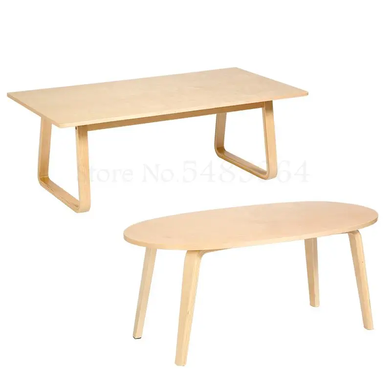 Nordic Solid Wood Coffee Table Living Room Modern Minimalist Small Chair Square Round |