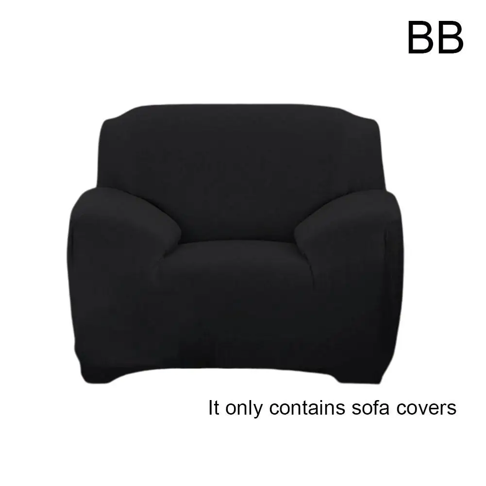 BEN2434BB Эластичный сплошной цвет эластичный чехол на диван спандекс современный полиэстер угловой диван покрывало для дивана стул протектор гостиная 1 местный - Цвет: BEN2434BB