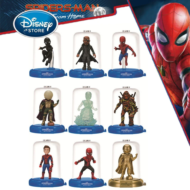 ディズニーマーベルスパイダー 遠からホームブラインドボックス漫画ハイドロ男ニック フューリー人形アクションフィギュアのおもちゃの装飾のおもちゃ Null Aliexpress
