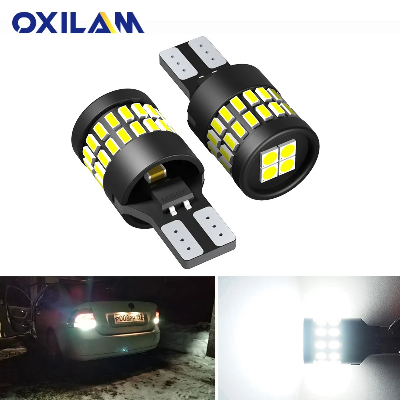 

2x No Error W16W T15 LED Reverse Lights for Nissan Juke X trail Qashqai j11 Tiida Note Tail Lamp BA15S P21W 7440 3156 LED Bulb