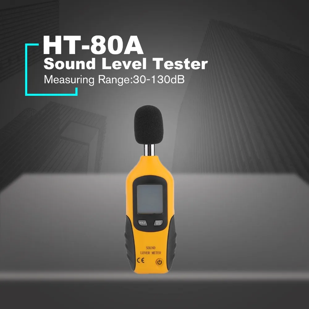 HT-80A Тестер шума 30-130дб уровень звука децибел мониторинг тестер метр