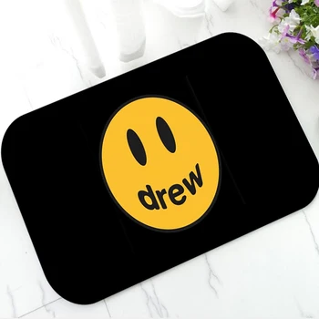 

Fashion Justin Bieber Drew House Door Mat Doormat for Bathroom Kitchen Cool Drew Floor Entrance Rug Carpet for Front Door Gifts