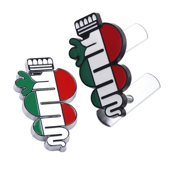 

3D Metal Car Front Grille Badge Emblem Sticker Decoration Decal For Alfa Romeo 4C 8C 156 166 159 147 Giulietta mito Spider GT