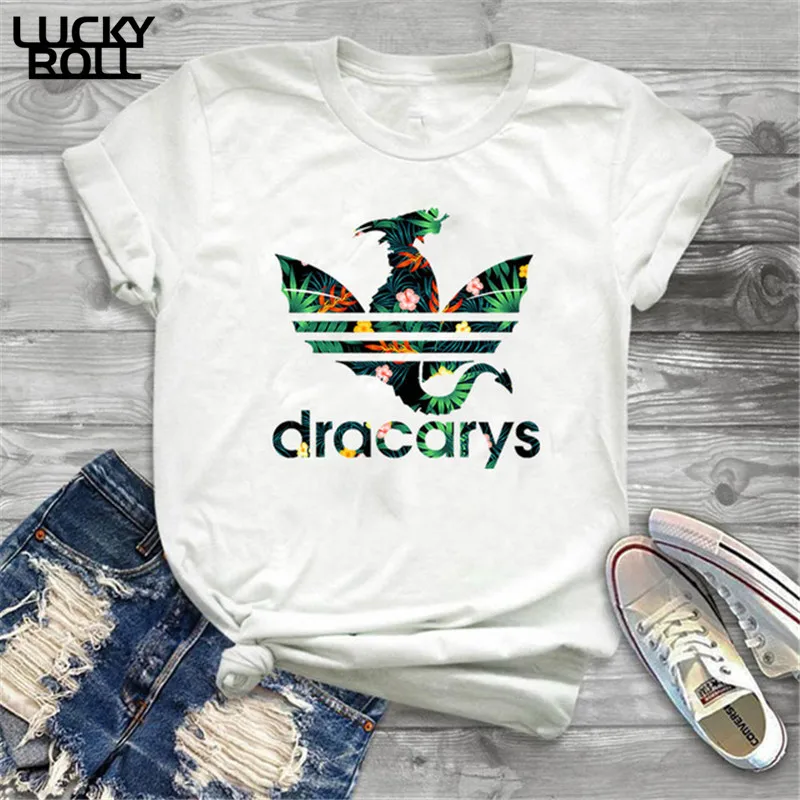 

Dracarys Women T shirt Game of Thrones Daen White T-shirt Summer Harajuku T Shirt Mother of Dragon Tee Shirt Camisetas Mujer