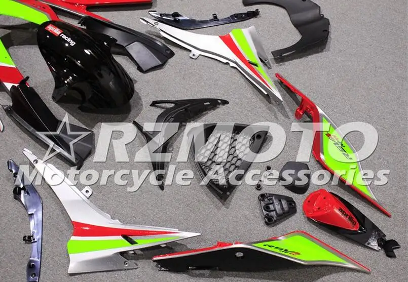 Полный мотоцикл полный комплект обтекателя подходит для Aprilia RSV4 1000 2010 2011 2012 2013 АБС-пластик красный