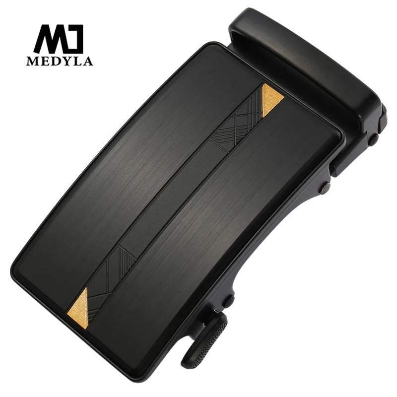 MEDYLA advanced матовая черная пряжка для ремня Мужской Жесткий металлический Низкий