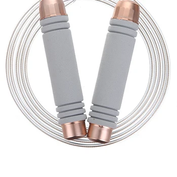 

Weighted Jump Rope Fitness Workout Jump Rope Adjustable Wire Rope Anti-Slip Memory Foam Handle Rope For Women Men