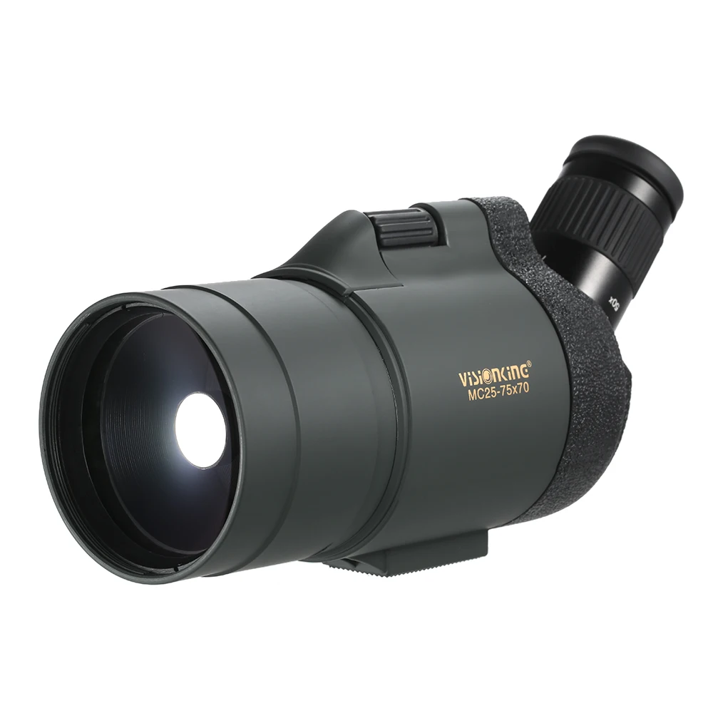 

Visionking 25-75x70 Anti-fog Telescope Waterproof Angled Spotting Scope Bak4 Prism Monocular for Bird Watching Travel Hunting