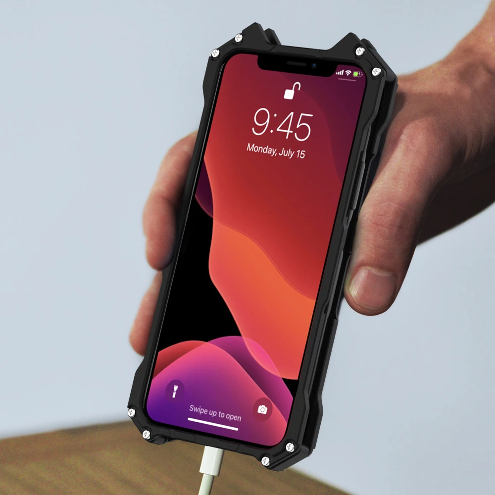 Для Apple IPhone 11 PRO X XS MAX XR 5C 5Se 6s 7 8 Plus чехол Алюминиевый металлический бампер рамка Броня защитный противоударный чехол для телефона
