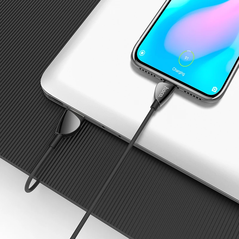 HOCO U62 27 шт./лот 1,2 м нейлоновый USB двусторонний кабель для iPhone кабель Micro кабель для samsung USB кабель зарядное устройство провод