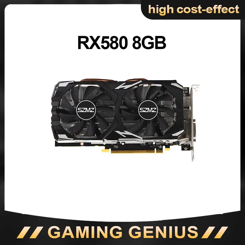 Видеокарта SZMZ RX 580 8 Гб бит 2048SP GDDR5 графические карты с поддержкой майнинга 24-27MHS