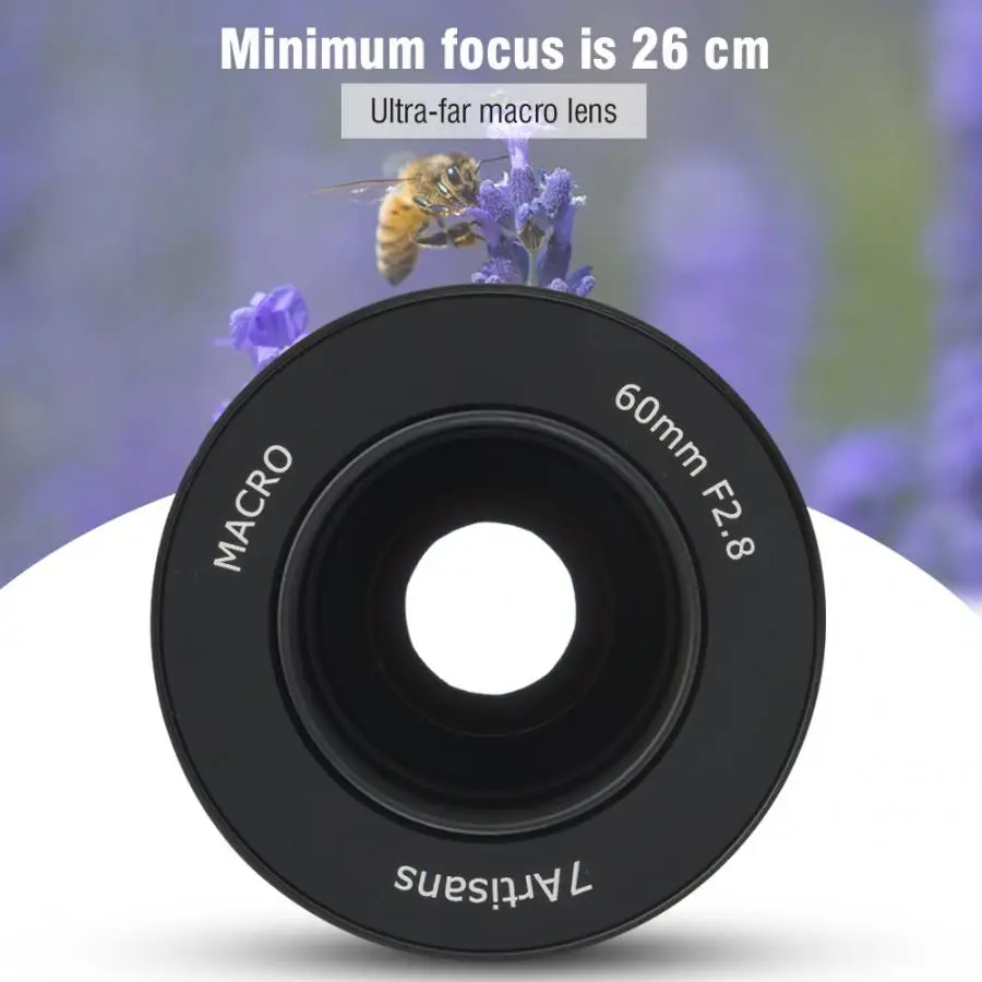 7 ремесленников 60 мм F2.8 APS-C макро объектив ручной фокусировки для sony E для Canon EF-M/RF для Fuji FX для Nikon Z крепление для M4/3 крепление