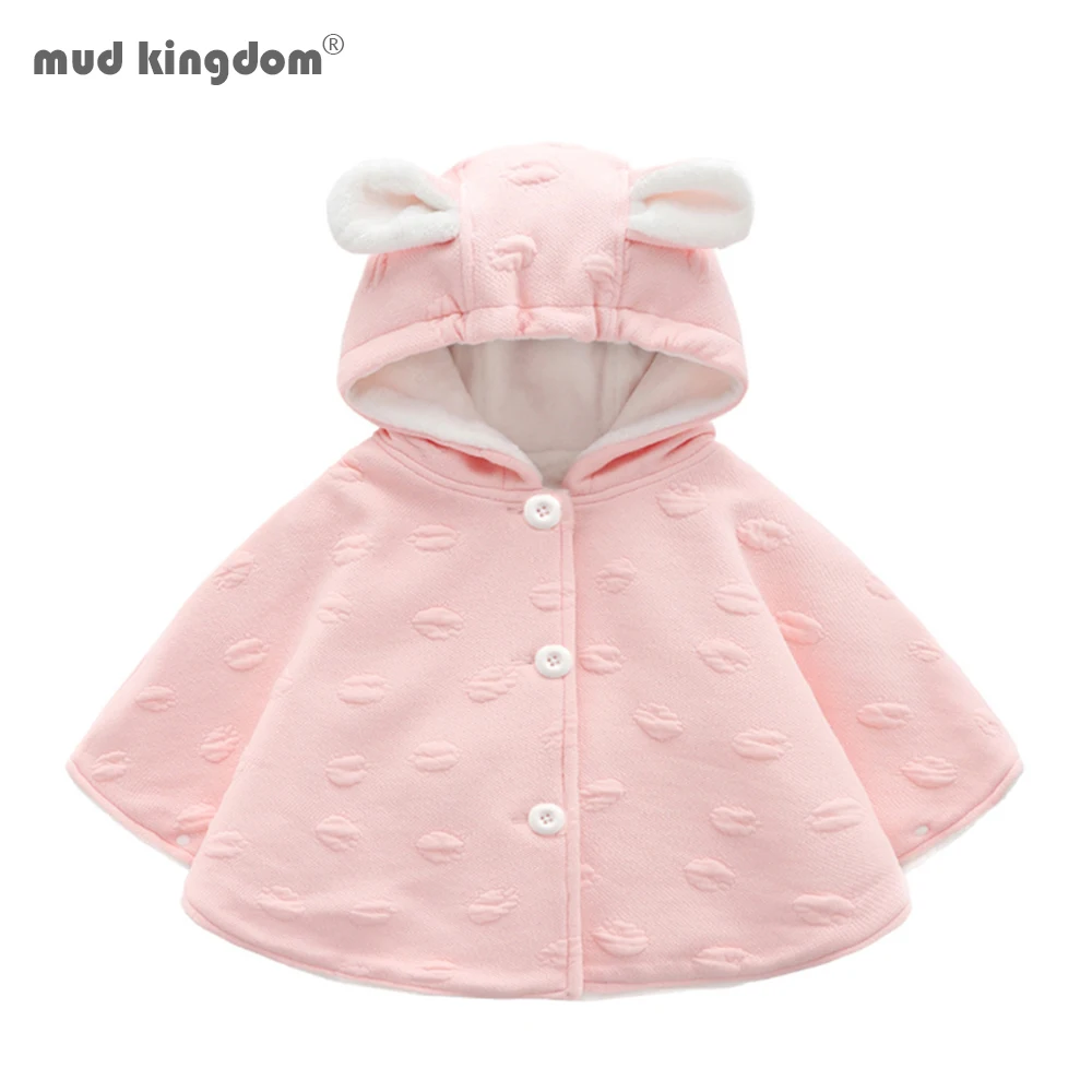 Mudkingdom детский зимняя куртка с капюшоном для девочек Одежда новорожденных бархат