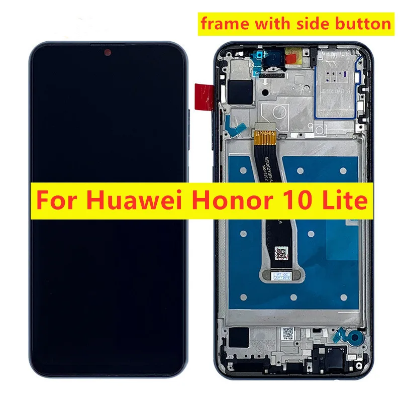 6,2" для huawei Honor 10 Lite HRY-LX1 HRY-LX2 HRY-LX1T ЖК-дисплей Дисплей+ кодирующий преобразователь сенсорного экрана в сборе с рамкой для huawei Honor 10 Lite - Цвет: lcd with frame red