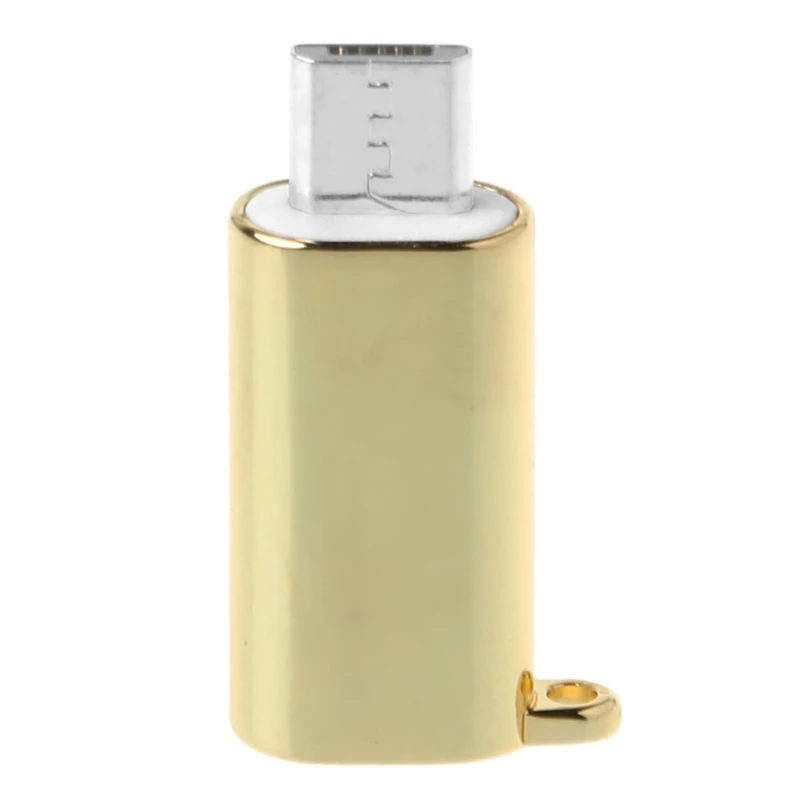 GD Цинковый сплав 8Pin Lightning Женский к Micro USB 2,0 Тип A Мужской адаптер конвертер 634B - Цвет: GD
