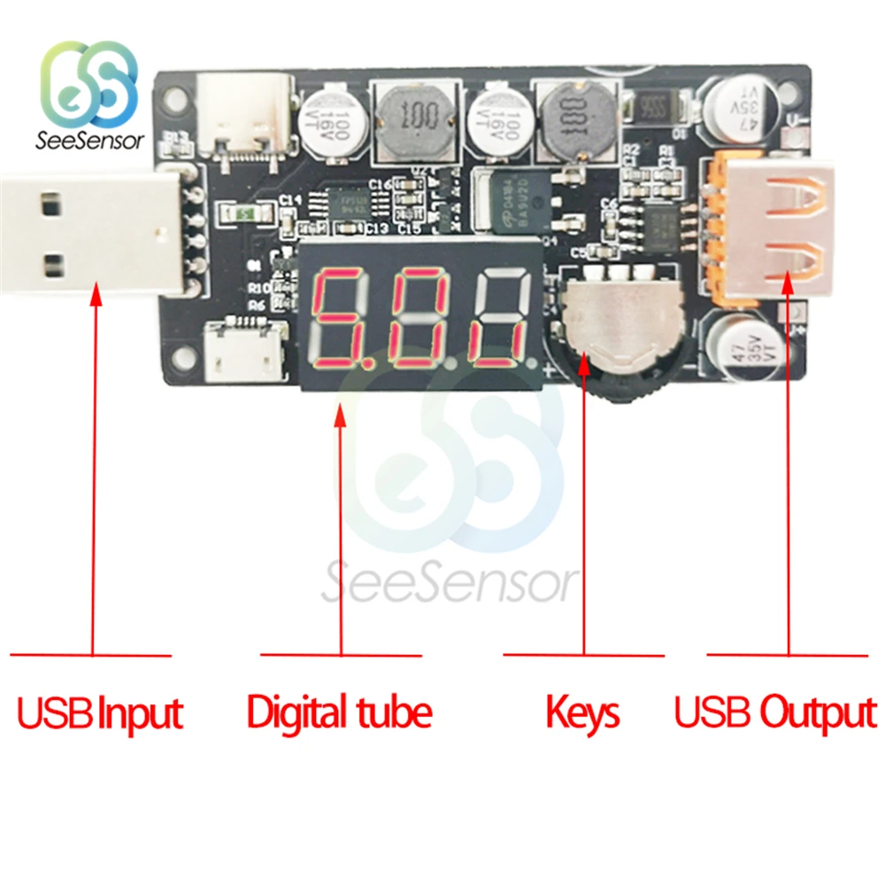 5 в 10 Вт USB Охлаждающий вентилятор регулятор таймер светодиодный модуль затемнения напряжение Регулируемый регулятор скорости для офиса автомобиля студенческого общежития