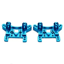 Placa de torre de choque de Metal para coche de control remoto, soporte de Amortiguador delantero y trasero para WLtoy A949 A959 A969 A979 K929 A959 B, 1/18, 2 unids/set por juego