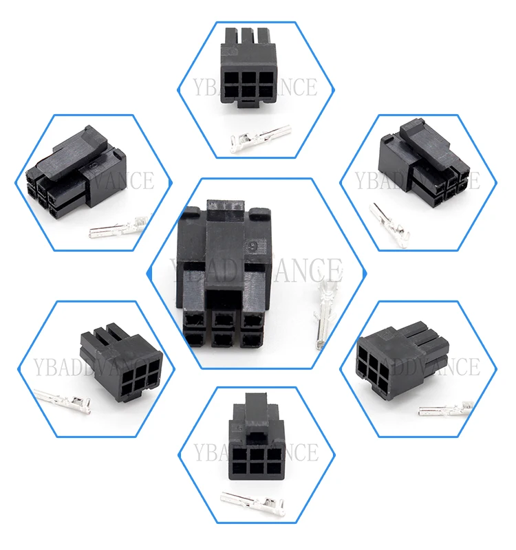 43025-0600 2 ряда 6 способ Molex разъем Корпус 3,00 мм микро-Fit 3,0