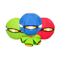Elástico pisando na bola mágica ufo deformado pés com música e luz sobre as crianças sportstoys playset ao ar livre para crianças