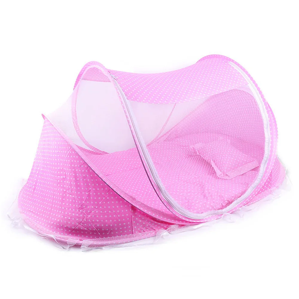 Newborn Bedding Crib Net Summer Protection Crib Pattern Mosquito Net Detachable Anti-Mosquito Cradle Infant Foldable Bedding Net - Цвет: WJ4014A2